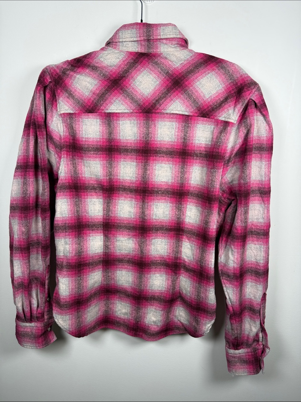 ISABEL MARANT ETOILE | Reosi Puff-Sleeve Shirt Plaid Print Size FR38/US6 - Picture 6 of 6
